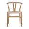 Flash Furniture Logan Commercial, Y-Back Style Wood & Kraft Paper Stackable Dining Chair w/Oak/Natural Finish, 2PK 2-ZH-8101YS-OAK-NAT-GG - alternate 2